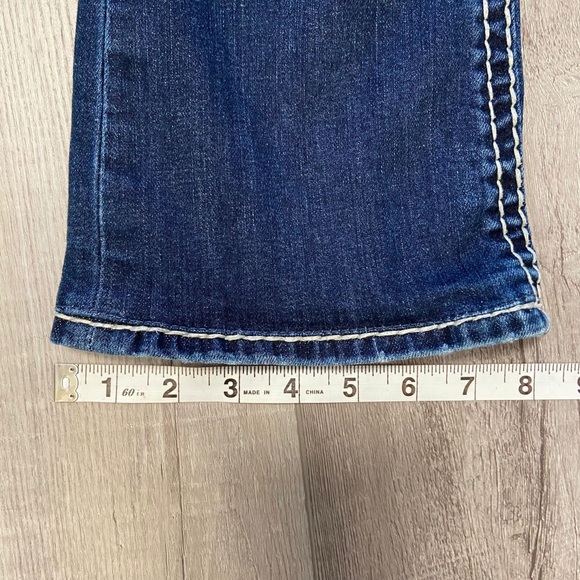 ROCK REVIVAL 26 ROSELIN BOOT CUT JEANS FLAP POCKETS CHUNKY STITCHING - Picture 7 of 12